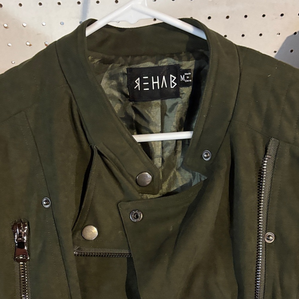 Rehab Men's Olive Military Jacket